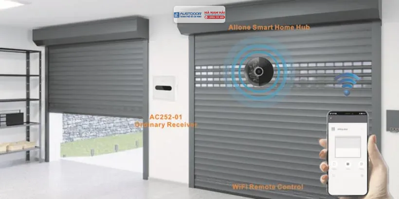 ac252-01 433.92mhz rf external ac tubular motor controller receiver with infrared radio alarm for roller shutter awning