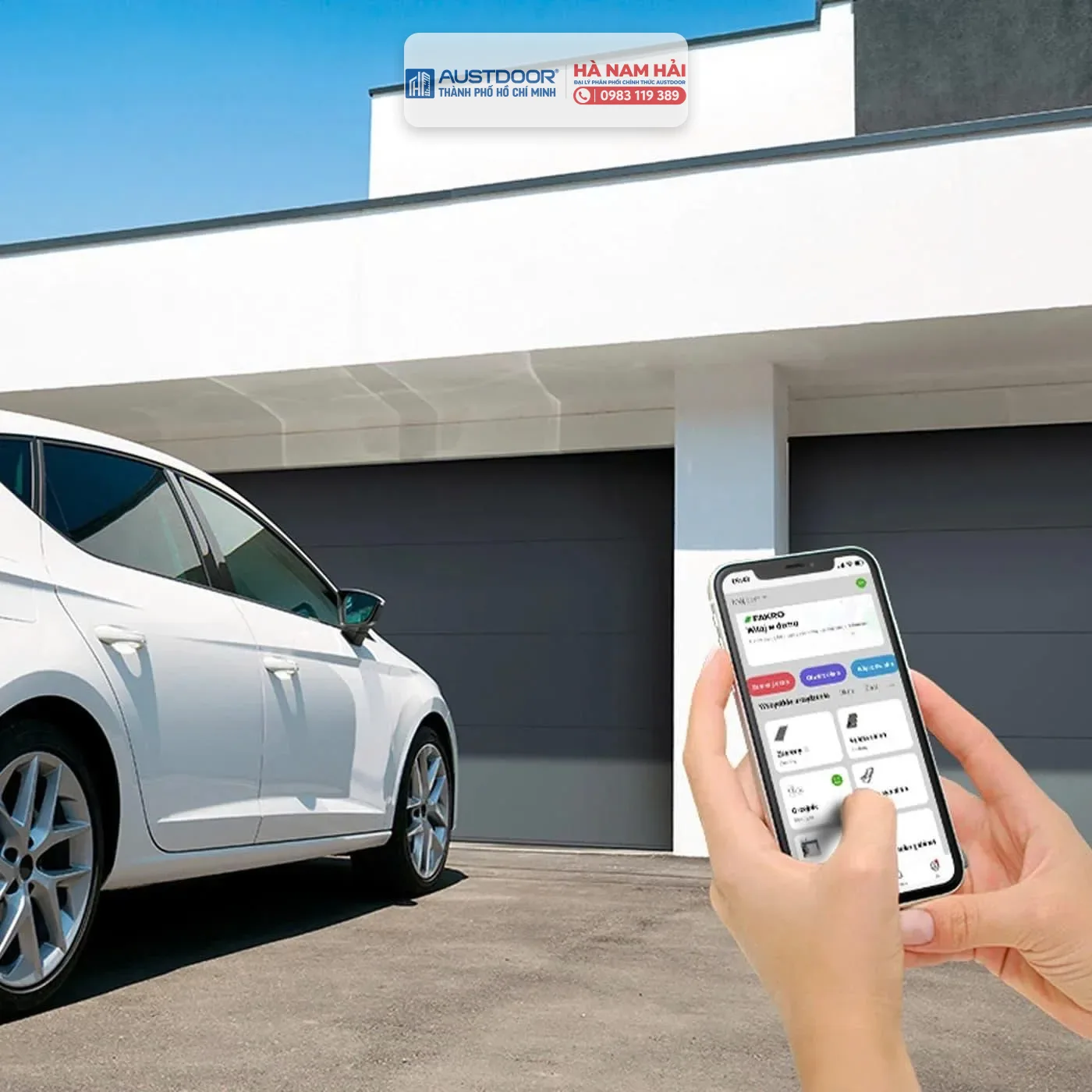 CAMERA, HUB WI-FI VÀ THIẾT BỊ ĐIỀU KHIỂN CỬA CUỐN AUSTDOOR 