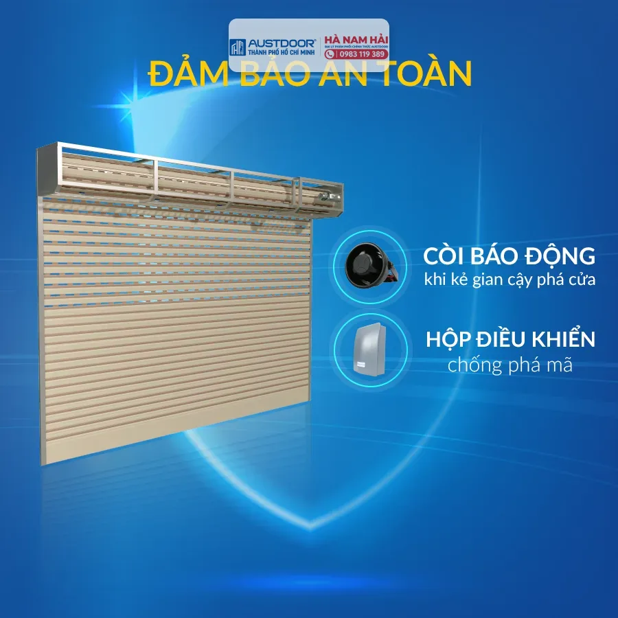 Cửa Cuốn Austdoor Có An Toàn Không? Công Nghệ Chống Trộm